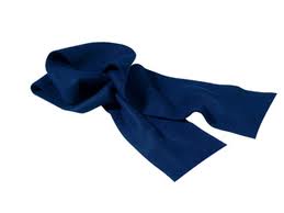 navy fleece sjaal om te borduren zonder franjes
