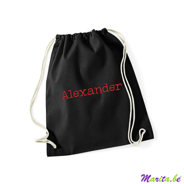 sac de gym brodé pour Alexander