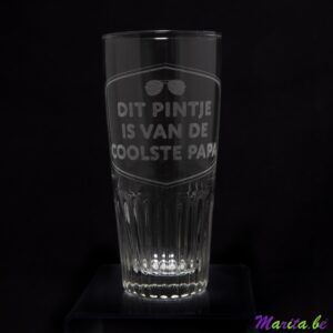 Verre à bière pour pintes, gravé de votre propre design