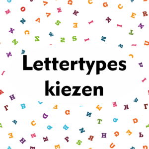 lettertypes kiezen