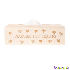 zakdoekdoos 'tissues for issues'