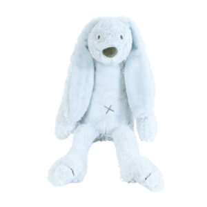 Cheval heureux de lapin bleu clair