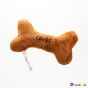 knisperend speelgoed knuffel been voor hond met naam bedrukt