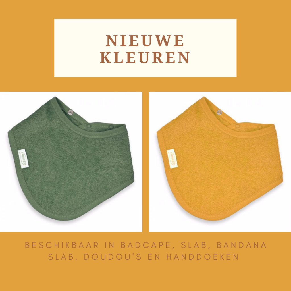 inspiratie forest green oker nieuwe kleuren badstof