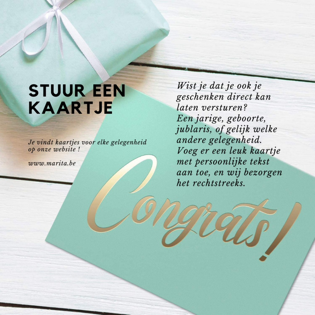 inspiratie kaartje bij je bestelling voegen